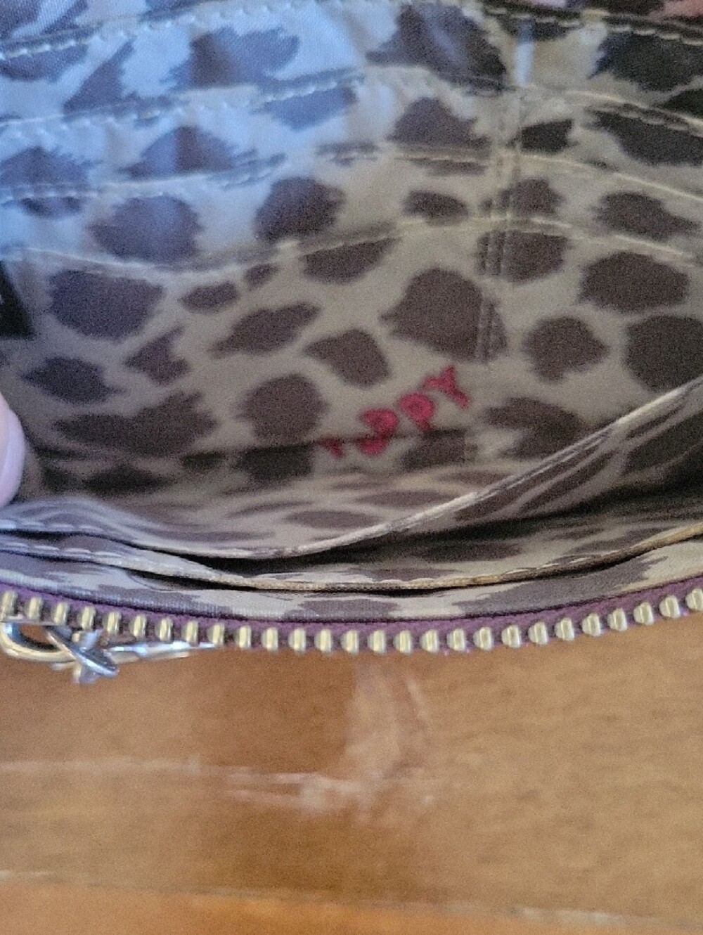 Coach Poppy Lavender Patent Zip Wallet with Silver Logo - Picture 8 of 16